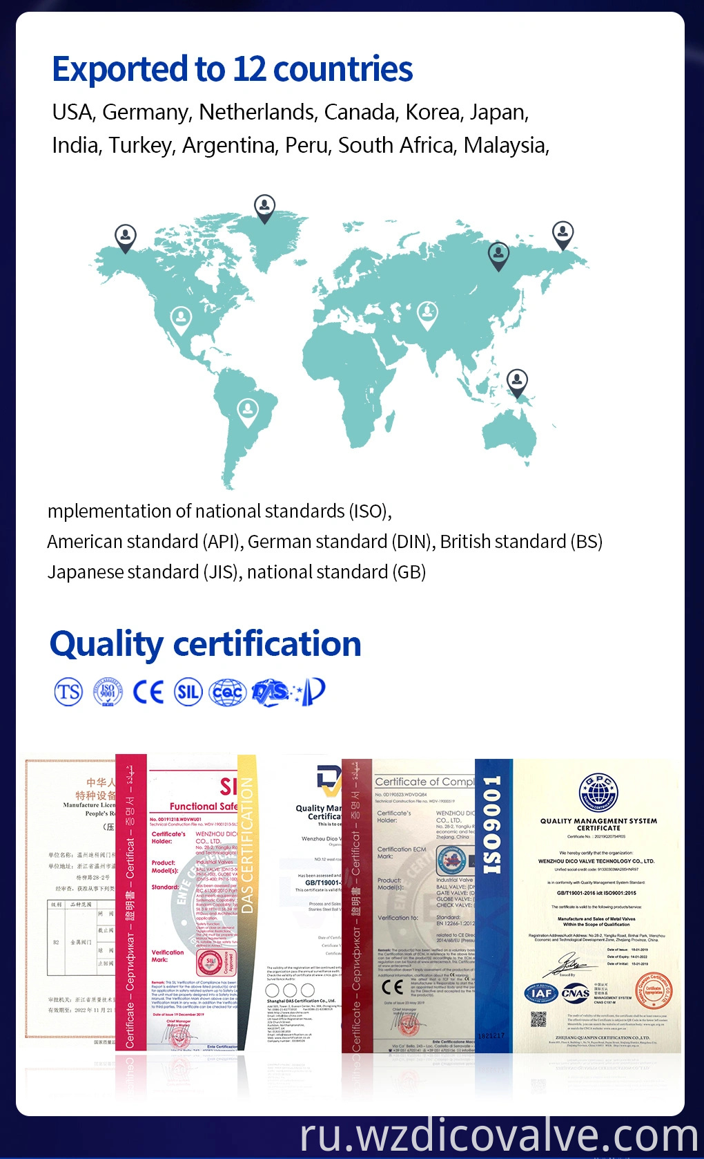 DICO Полное портовое промышленное оборудование JIS 10K SCS13 SCS14 с шариковым клапаном ISO5211 2PC